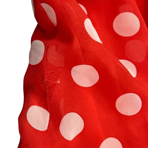 Ronni Nicole Red Polka Dot Dress Women’s Size 12 Vintage Style Pin Up Retro - Picture 13 of 13